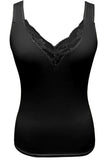 Full Size Lace Detail V-Neck Tank Plus Size - Trendsi - Flyclothing LLC
