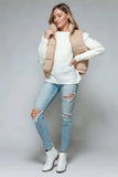 Snobbish Fine Fur Lining Quilted Vest - Trendsi - Flyclothing LLC