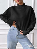 Turtleneck Long Sleeve Sweater - Trendsi - Flyclothing LLC
