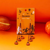 Halloween Pumpkin Chain Drop Earrings - Trendsi - Flyclothing LLC