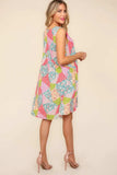 Haptics Full Size Babydoll Floral Patchwork Dress with Side Pockets - Trendsi - Flyclothing LLC