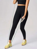 High Waist Active Leggings - Trendsi - Flyclothing LLC