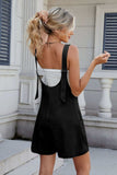 V-Neck Adjustable Strap Romper - Trendsi - Flyclothing LLC