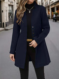 Button Up Long Sleeve Coat - Trendsi - Flyclothing LLC