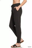Zenana Drawstring Scuba Joggers with Pockets - Trendsi - Flyclothing LLC