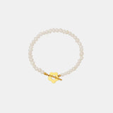 Titanium Steel Pearl Flower Bracelet - Trendsi - Flyclothing LLC