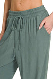 Zenana Linen Drawstring Pants - Trendsi - Flyclothing LLC