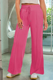 Drawstring Wide Leg Pants with Pockets - Trendsi - Flyclothing LLC