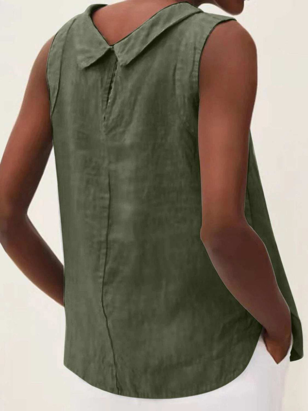 Full Size Round Neck Sleeveless Top - Trendsi - Flyclothing LLC