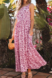 Floral Cutout Back Square Neck Maxi Dress - Trendsi - Flyclothing LLC