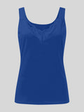 Full Size Lace Detail Sweetheart Neck Tank - Trendsi - Flyclothing LLC