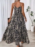 Printed Scoop Neck Maxi Cami Dress - Trendsi - Flyclothing LLC