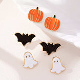 3-Pair Halloween Stud Earrings - Trendsi - Flyclothing LLC