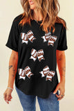 Bow Round Neck Short Sleeve T-Shirt - Trendsi - Flyclothing LLC