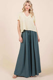 Mittoshop Pleated Wide Leg Pants - Trendsi - Flyclothing LLC