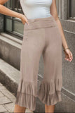 Heimish Full Size Ruffled High Waist Wide Leg Pants Plus Size - Trendsi - Flyclothing LLC