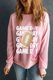 GAME DAY Round Neck Long Sleeve Sweatshirt - Trendsi - Flyclothing LLC