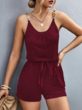 Scoop Neck Romper with Pockets - Trendsi - Flyclothing LLC