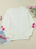 Flower Open Front Long Sleeve Cardigan - Trendsi - Flyclothing LLC
