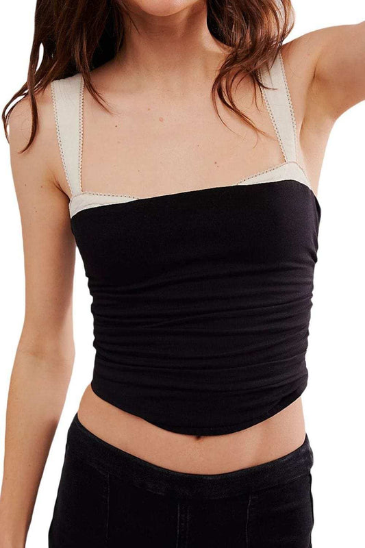 Square Neck Wide Strap Cami - Trendsi - Flyclothing LLC