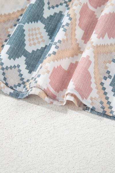 Tassel Tie Neck Balloon Sleeve Blouse - Trendsi - Flyclothing LLC