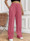 Drawstring Wide Leg Pants with Pockets - Trendsi - Flyclothing LLC