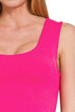 Zenana Double Layered Cropped Tank Top - Trendsi - Flyclothing LLC