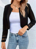 Open Front Long Sleeve Jacket - Trendsi - Flyclothing LLC