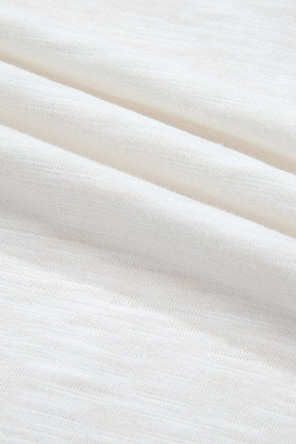 Openwork High Low Hem V Neck Oversized Top - Trendsi - Flyclothing LLC