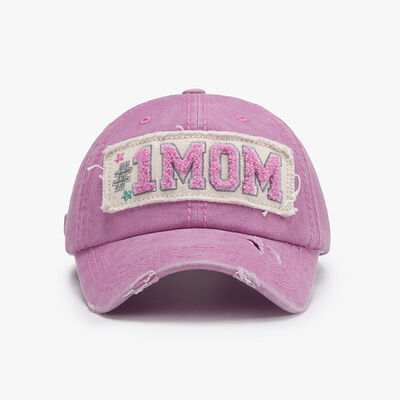 Letter Adjustable Cotton Baseball Cap - Trendsi - Flyclothing LLC