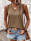 V-Neck Tank - Trendsi - Flyclothing LLC