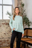 Sew In Love Full Size Wave Stripe Contrast Long Sleeve Sweater - Trendsi - Flyclothing LLC