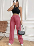 Drawstring Wide Leg Pants with Pockets - Trendsi - Flyclothing LLC