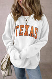 TEXAS Round Neck Dropped Shoulder Sweatshirt - Trendsi - Flyclothing LLC