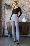 Heimish Full Size Plaid Flare Pants with Wide Waist Band Plus Size - Trendsi - Flyclothing LLC