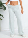 Elastic Waist Wide Leg Pants - Trendsi - Flyclothing LLC