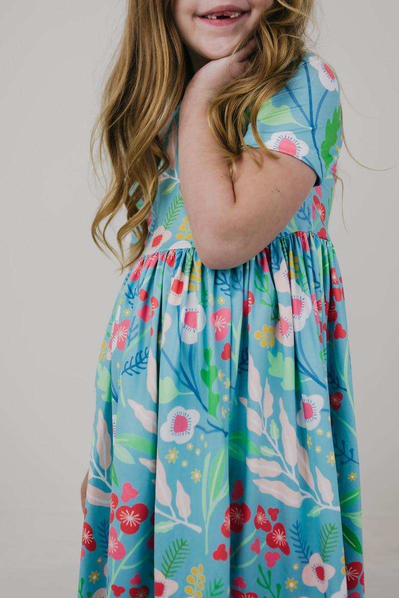Spring Breeze S/S Pocket Twirl Dress - Mila & Rose ® - Flyclothing LLC