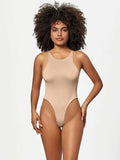 Full Size Round Neck Wide Strap Bodysuit - Trendsi - Flyclothing LLC