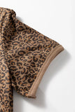Fierce Leopard Crew Neck T Shirt - Trendsi - Flyclothing LLC