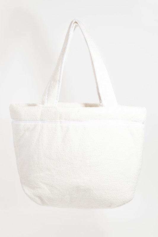 Fame Square Microfiber Tote Bag - Trendsi - Flyclothing LLC