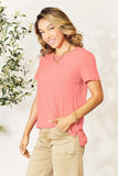 Basic Bae Bamboo Full Size Round Neck Short Sleeve T-Shirt Plus Size - Trendsi - Flyclothing LLC