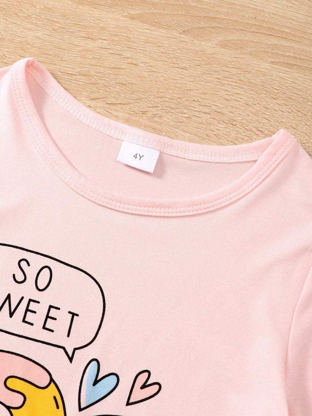 Children's Donut Round Neck Top and Pants Set - Trendsi - Flyclothing LLC