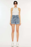 Kancan Ultra High Rise Paperbag Denim Shorts - Trendsi - Flyclothing LLC