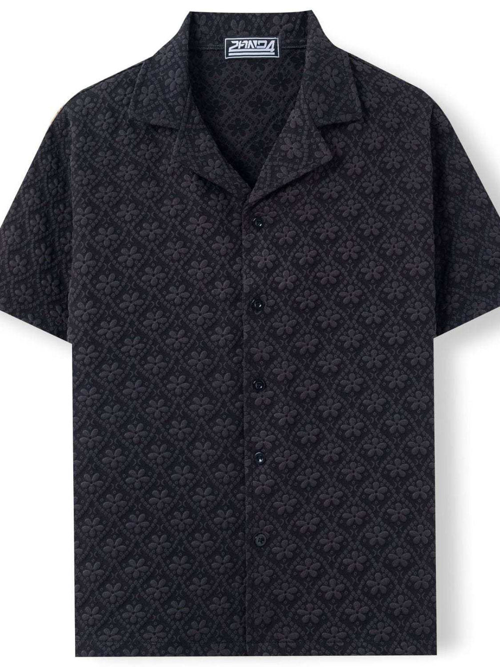 Men's Plus Size Button Down Short Sleeve Shirt - Trendsi - Flyclothing LLC
