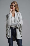 Open Front Batwing Sleeve Cardigan - Trendsi - Flyclothing LLC