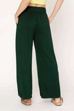 Umgee Elastic Drawstring Waistband Wide Leg Pants - Trendsi - Flyclothing LLC