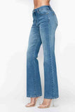 bytos Full Size Cat's Whiskers Mid Rise Bootcut Jeans - Trendsi - Flyclothing LLC