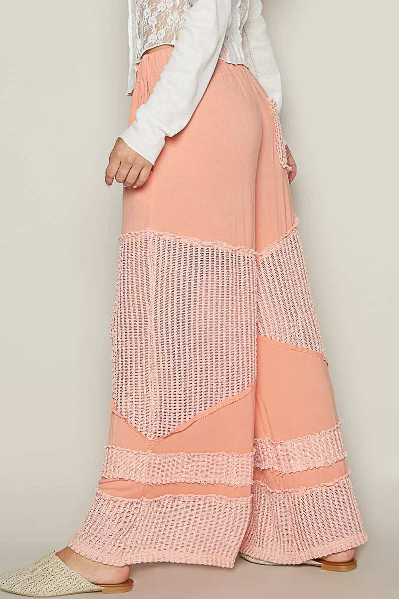 POL Drawstring Elastic Waistband Wide-Leg Pants - Trendsi - Flyclothing LLC