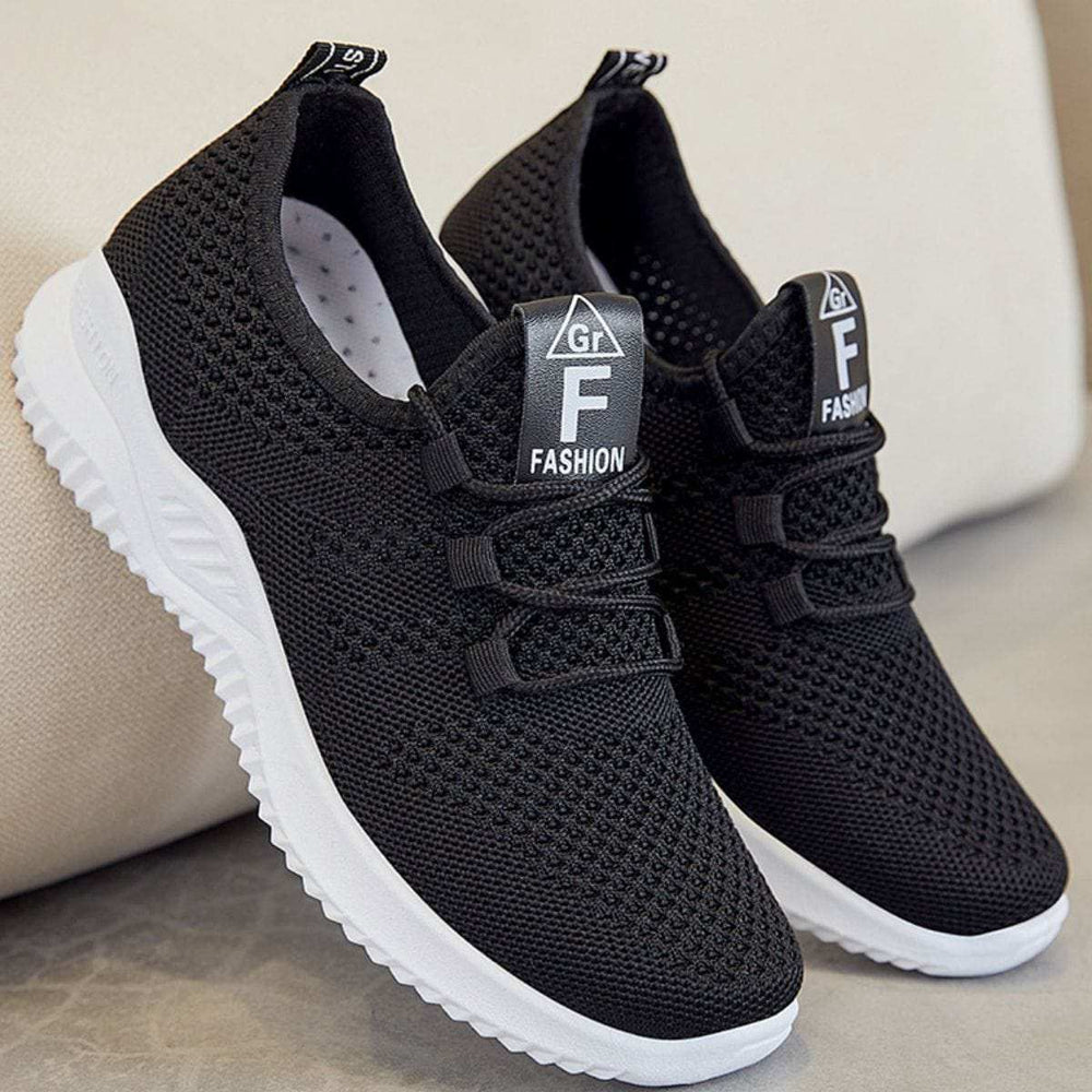 Breathable Mesh Lace Up Athletic - Trendsi - Flyclothing LLC