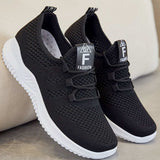 Breathable Mesh Lace Up Athletic - Trendsi - Flyclothing LLC